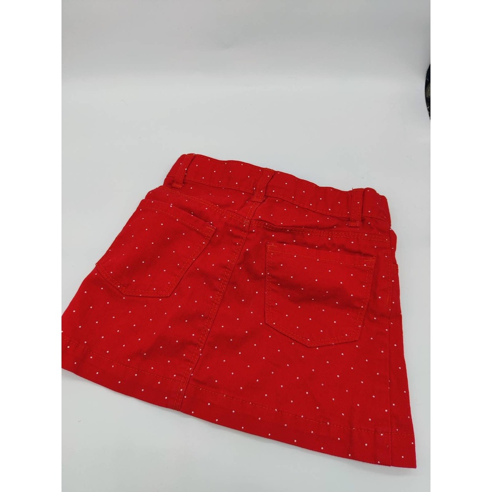 Girls 4T Cute Little Red Skirt With White Polka Dots Old Navy Size 4 Little Girl - Picture 2 of 5